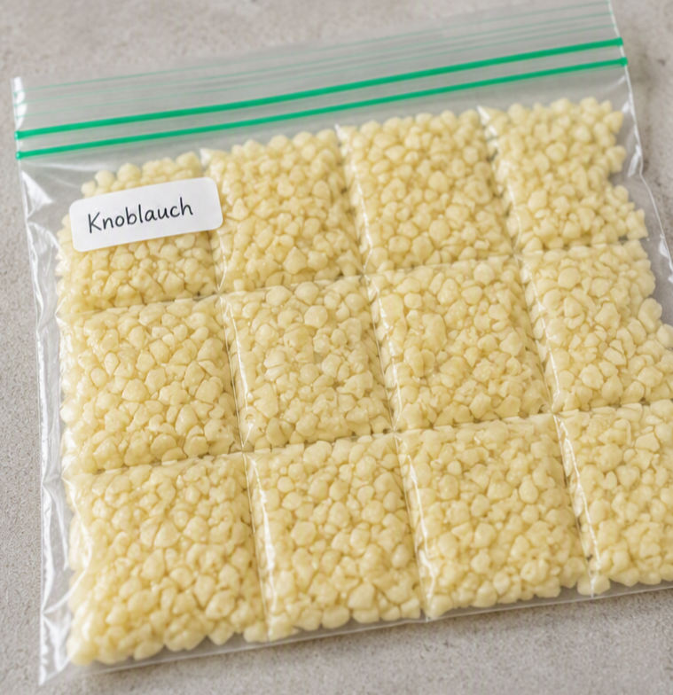 knoblauch geschnitten
